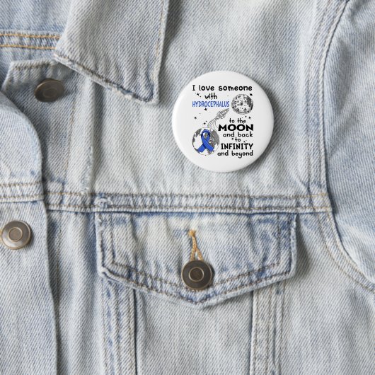 Ich Liebe Jemand mit Hydrocephalus Bewusstsein Button (Beispiel)