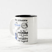 Ich Liebe Jemand mit Hydrocephalus Bewusstsein Zweifarbige Tasse (Vorderseite Links)