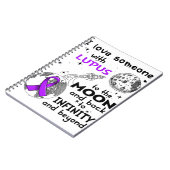 Ich Liebe Jemand mit Lupus-Bewusstsein Notizblock (Linke Seite)