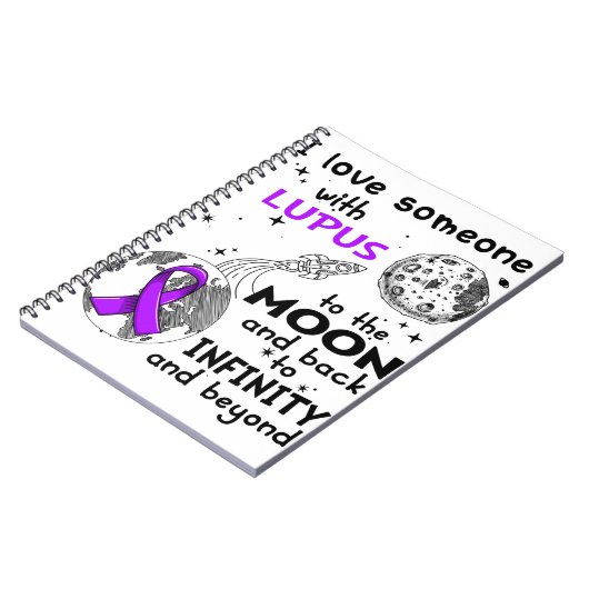 Ich Liebe Jemand mit Lupus-Bewusstsein Notizblock (Linke Seite)