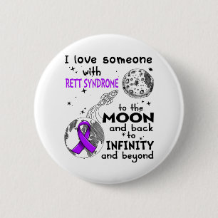 Ich Liebe Jemand mit Rett-Syndrom Bewusstsein Button