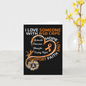 Ich Liebe jemand mit RSD CRPS Sensibilisierungskam Karte (Gelbe Blume)