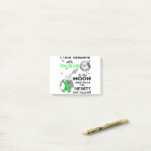 Ich Liebe Jemand mit Rückenmarksverletzung Bewusst Post-it Klebezettel (Auf Schreibtisch)