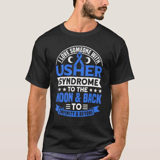 Ich Liebe jemand mit Usher Syndrome Christians Wed T-Shirt (Vorderseite)