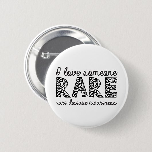 Ich Liebe Jemand Selten Button (Vorne & Hinten)