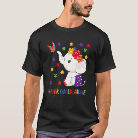 Ich Liebe jemandem mit Autismus-Autismus-Bewusstse T-Shirt (Vorderseite)