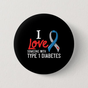Ich Liebe jemandem mit Diabetes Typ 1 Diabetesgesc Button