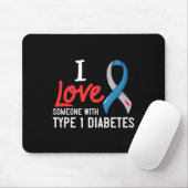 Ich Liebe jemandem mit Diabetes Typ 1 Diabetesgesc Mousepad (Mit Mouse)