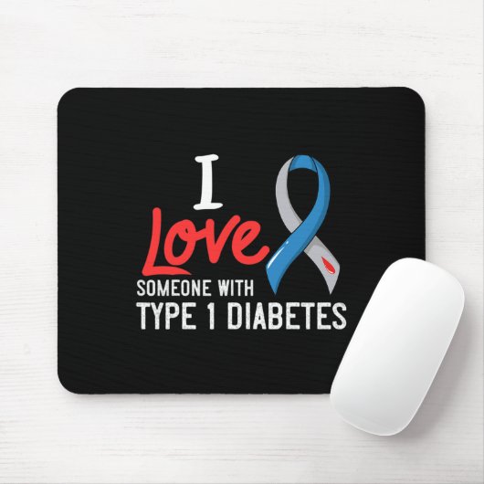 Ich Liebe jemandem mit Diabetes Typ 1 Diabetesgesc Mousepad (Mit Mouse)