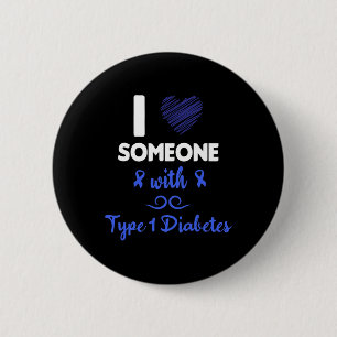 Ich Liebe jemandem mit Diabetes Typ 1 Diabeteswiss Button