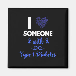 Ich Liebe jemandem mit Diabetes Typ 1 Diabeteswiss Magnet