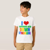 Ich Liebe jemandem mit Down-Syndrom-Kindern T-Shirt (Vorne ganz)