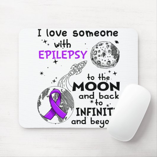 Ich Liebe jemandem mit Epilepsie-Bewusstsein Mousepad (Mit Mouse)