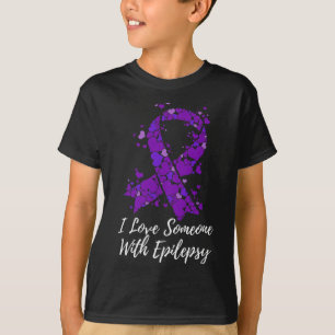 Ich Liebe jemandem mit Epilepsie-Bewusstsein T-Shirt