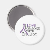 ich Liebe jemandem mit Epilepsie Magnet (Vorderseite/Rückseite)