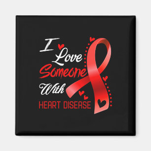 Ich Liebe jemandem mit Herzkrankheiten Magnet