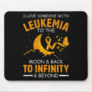 Ich Liebe jemandem mit Leukämie glückliches Bewuss Mousepad