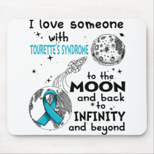 Ich Liebe jemandem mit Tourettes Syndrom Bewusstse Mousepad