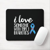 Ich Liebe jemandem mit Typ 1 Diabetes Mousepad (Mit Mouse)