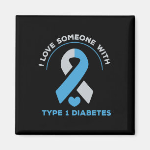 Ich Liebe jemandem mit Typ 1 Diabetes-Sensibilisie Magnet
