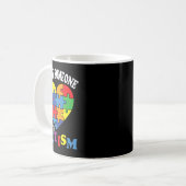 Ich Liebe jemanden mit Autismus 2 Kaffeetasse (Vorderseite Links)