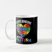 Ich Liebe jemanden mit Autismus 2 Kaffeetasse (Links)
