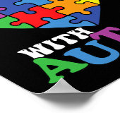 Ich Liebe jemanden mit Autismus 2 Poster (Ecke)