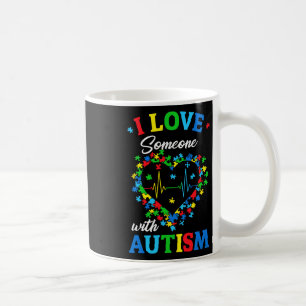 Ich liebe jemanden mit Autismus-Bewusstsein Männer Kaffeetasse