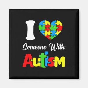 Ich liebe jemanden mit Autismus, ich liebe autisti Magnet