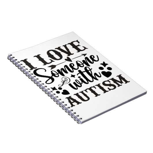 ICH LIEBE JEMANDEN MIT AUTISMUS NOTIZBLOCK (Rechte Seite)