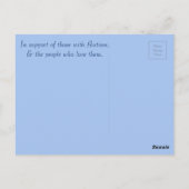 Ich Liebe jemanden mit Autismus Postkarte (Rückseite)