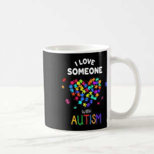 Ich liebe jemanden mit Autismus T-Shirt Autism Spe Kaffeetasse