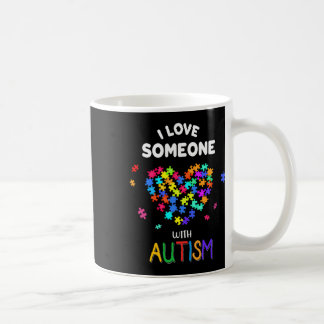 Ich liebe jemanden mit Autismus T-Shirt Autism Spe Kaffeetasse