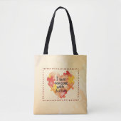 Ich liebe jemanden mit Autismus wiederverwendbare Tasche (Vorderseite)