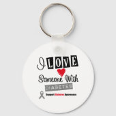 Ich Liebe jemanden mit Diabetes Schlüsselanhänger (Vorderseite)