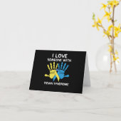 Ich Liebe jemanden mit Down-Syndrom-Liebe Karte (Gelbe Blume)