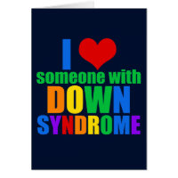 Ich Liebe jemanden mit Down-Syndrom Regenbogen
