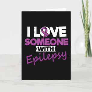 Ich liebe jemanden mit Epilepsie-Tag Anfälle Krieg Karte