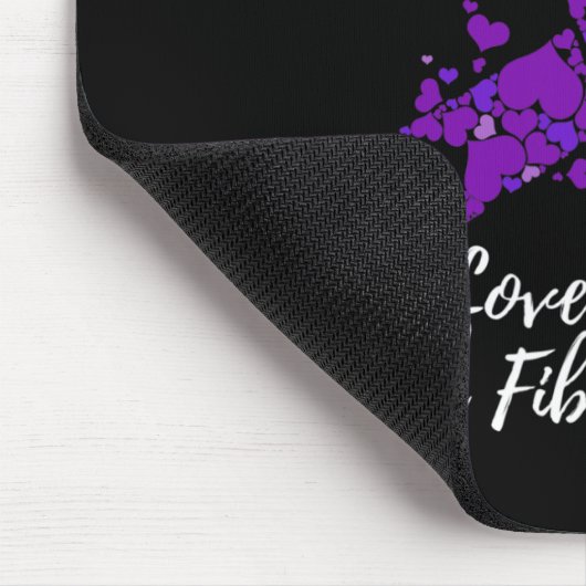 Ich Liebe jemanden mit Fibromyalgie Bewusstsein Mousepad (Ecke)