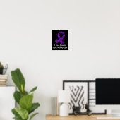 Ich Liebe jemanden mit Fibromyalgie Bewusstsein Poster (Heimbüro)