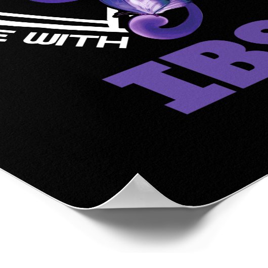 Ich Liebe jemanden mit IBS Reizbarem Darmsyndrom Poster (Ecke)