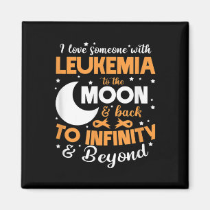Ich liebe jemanden mit Leukämie-Bewusstseinsunters Magnet