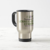 Ich Liebe jemanden mit LGS Travel/Computer Tasse (Vorderseite Links)