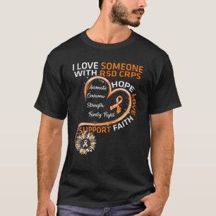 Ich Liebe jemanden mit RSD CRPS Sensibilisierungsu T-Shirt