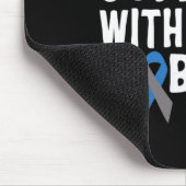 Ich Liebe jemanden mit Typ 1 Diabetes-Bewusstsein  Mousepad (Ecke)