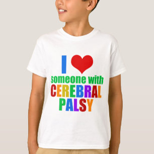 Ich Liebe jemanden mit zerebralen Palsy-Kindern T-Shirt