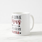 Ich Liebe Jesus, aber ich diskutiere ein wenig Kaffeetasse (VorderseiteRechts)