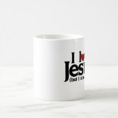 Ich Liebe Jesus, aber ich diskutiere ein wenig Kaffeetasse (Mittel)
