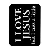 Ich Liebe Jesus [aber ich diskutiere ein wenig] Magnet (Vertikal)