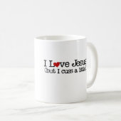 Ich Liebe jesus, aber ich ein wenig. Kaffeetasse (VorderseiteRechts)